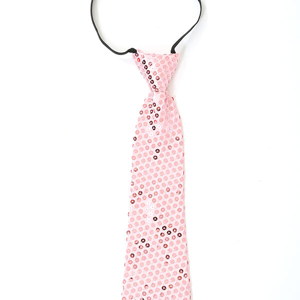 Stropdas paillet roze
