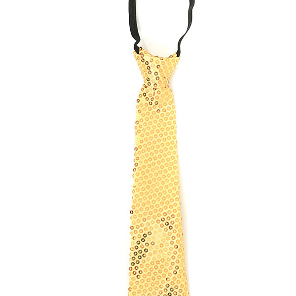 Stropdas paillet goud