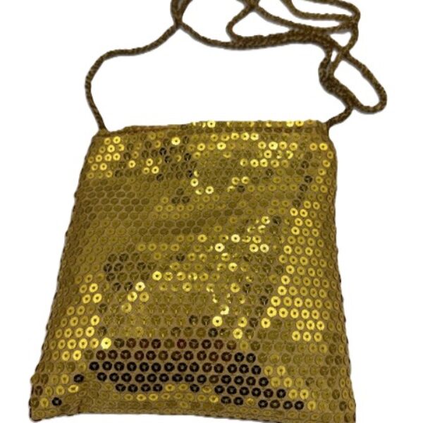 Tasje goud met pailletten