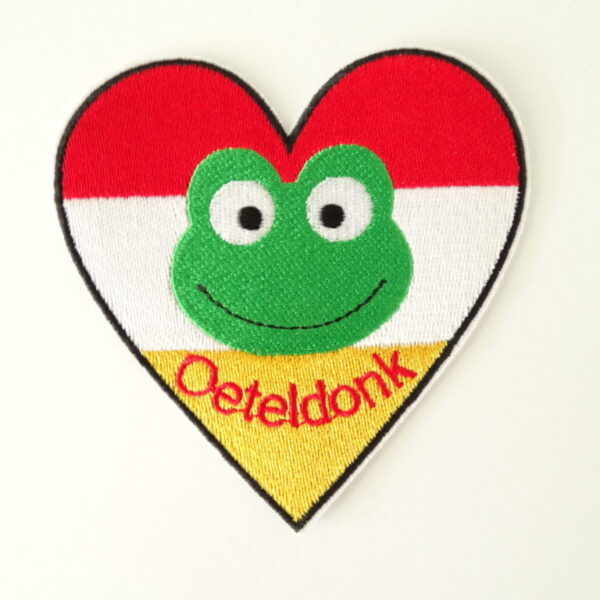 embleem kikker Kop hart