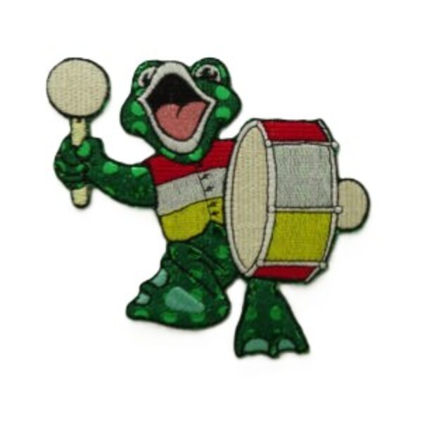 Embleem kikker Grote trom