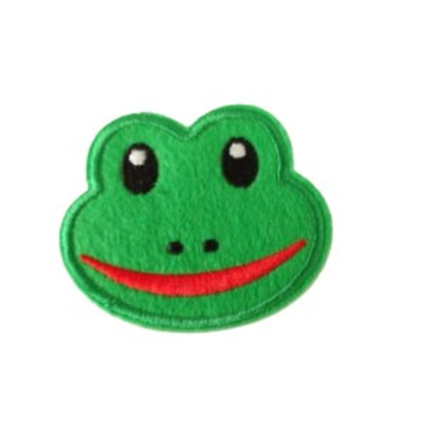 Embleem Kikker kopje middel