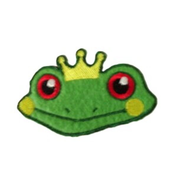 Embleem Kikkerkopje met kroon