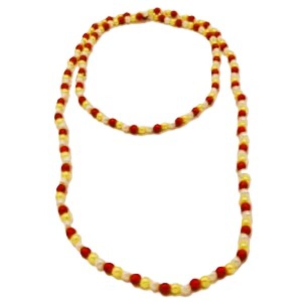 Parel ketting Oeteldonk rood wit geel