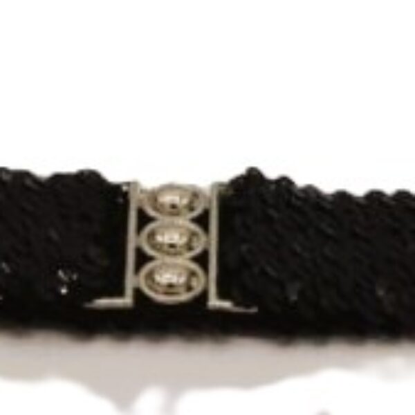 Riem paillet zwart
