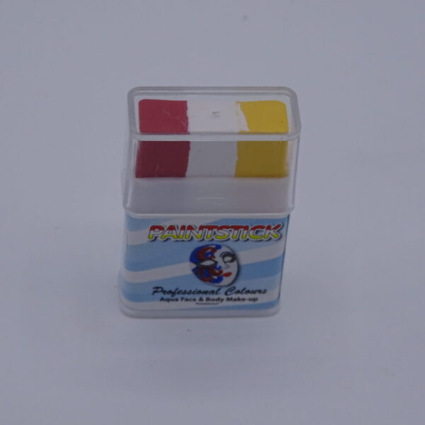 Schminkblok rood wit gele vlag