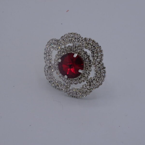 Luxe verstelbare strass ring Gina
