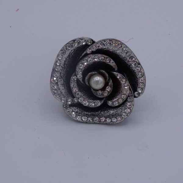 Luxe stretch strass ring Rosa