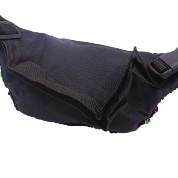 Regenboog heuptasje met pailletten