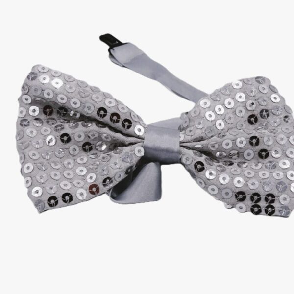 Strik met pailletten zilver