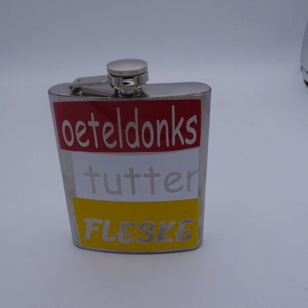 Oeteldonks tutter fleske met tekst