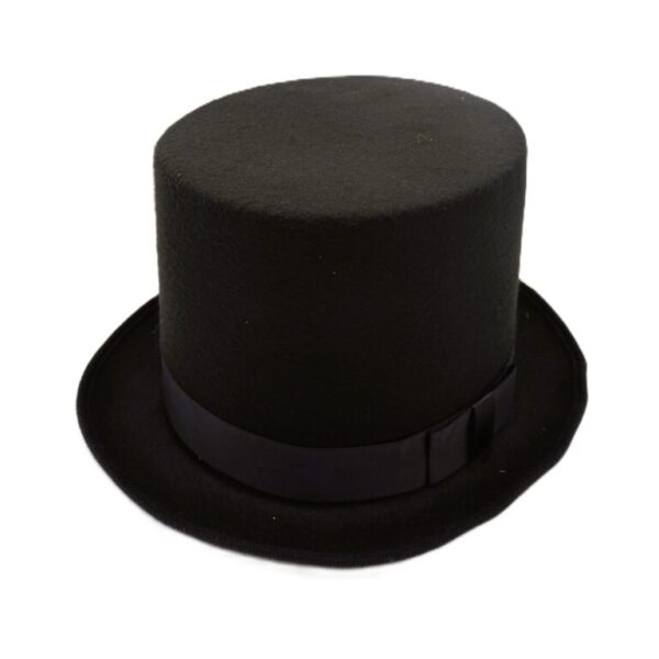Luxe zwarte hoge hoed
