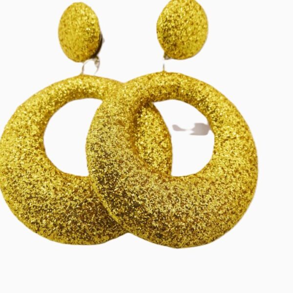 Glitter oorbellen June goud