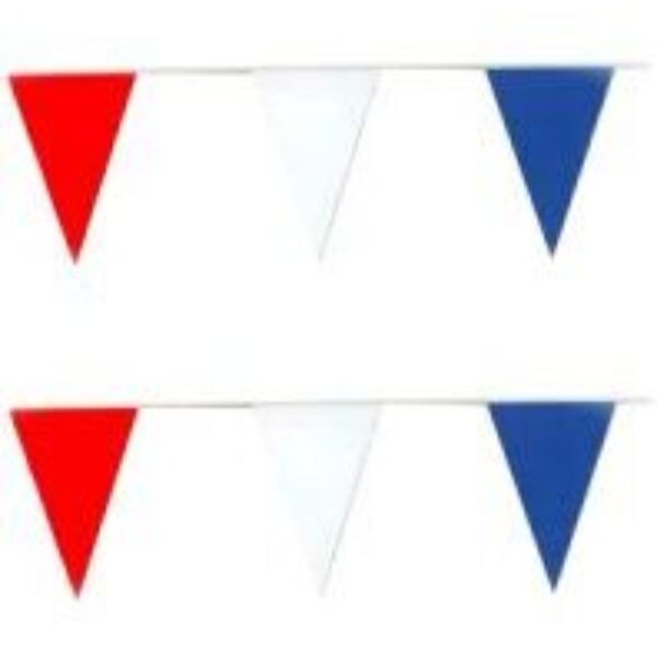 Vlaggenlijn rood wit blauw 10 m