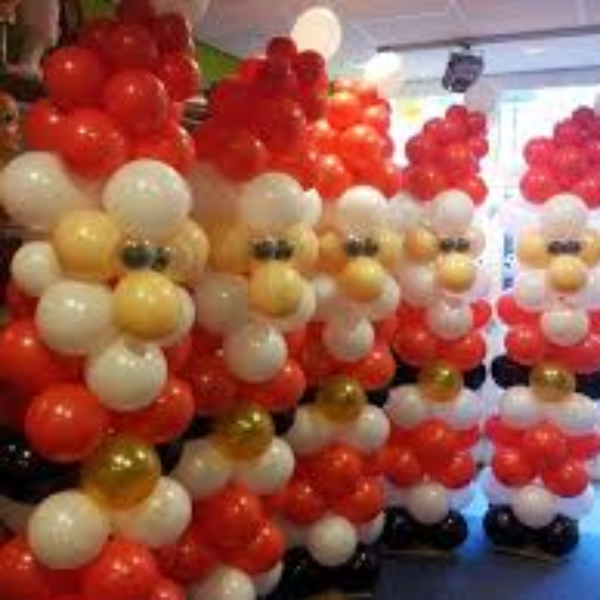 Ballon pilaar Kerstman