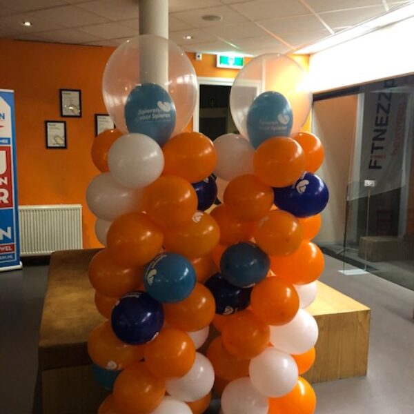 Ballon pilaar met bubbel ballon