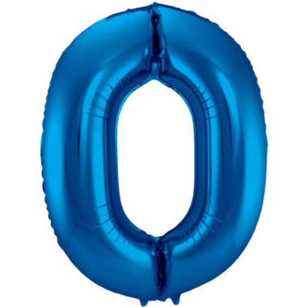Folie ballon cijfer blauw 0 tm 9