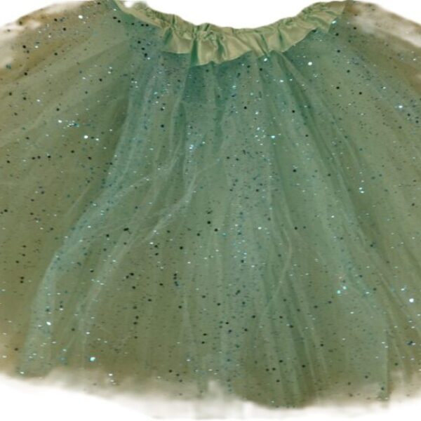 Tule rok baby blauw met glitter