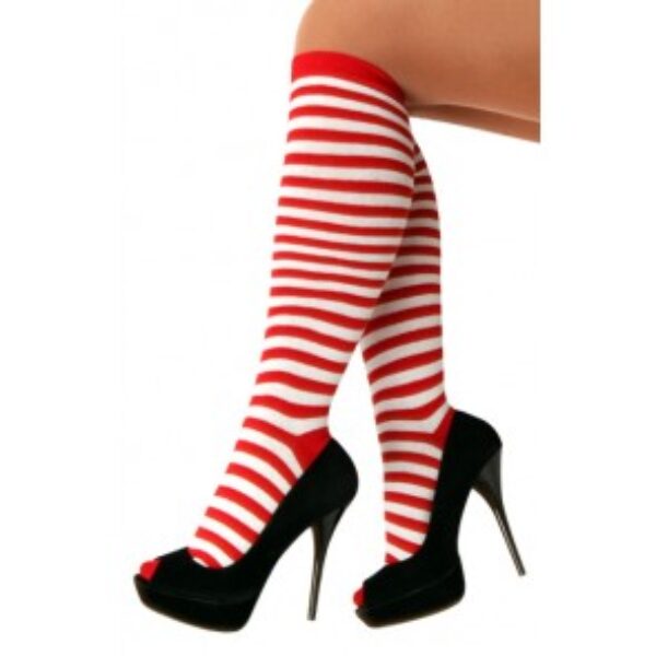 Kniesokken Brabant rood wit