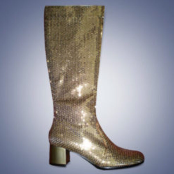 Laarzen met pailletten goud