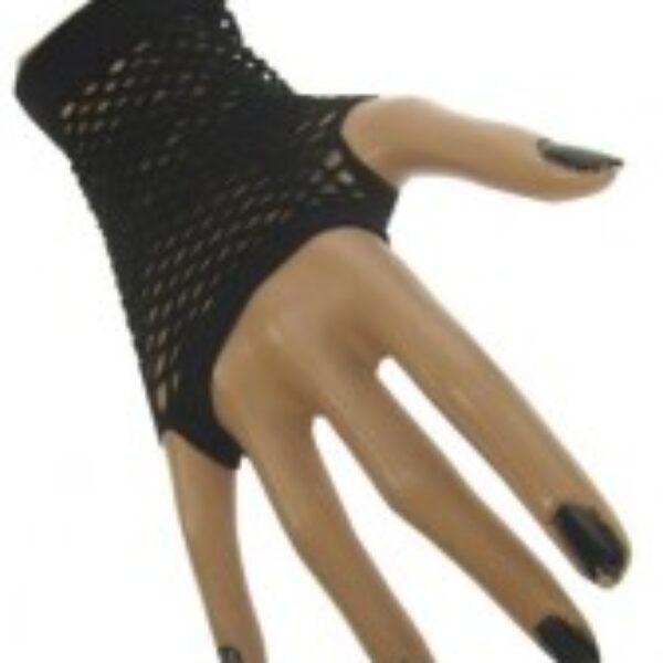 net handschoen zwart