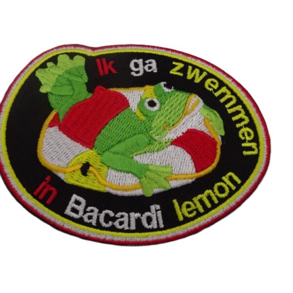 Embleem ik ga zwemmen in Bacardi Lemon