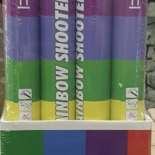 Party confetti shooter regenboog 40 cm