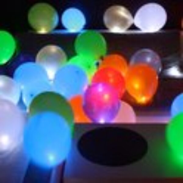 Ballonnen met licht - 5 stuks assorti kleuren