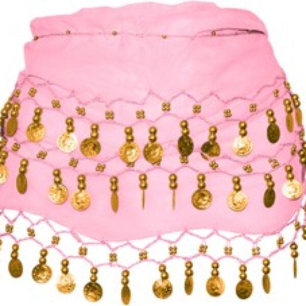 Heupdoek / buikdans roze/pink