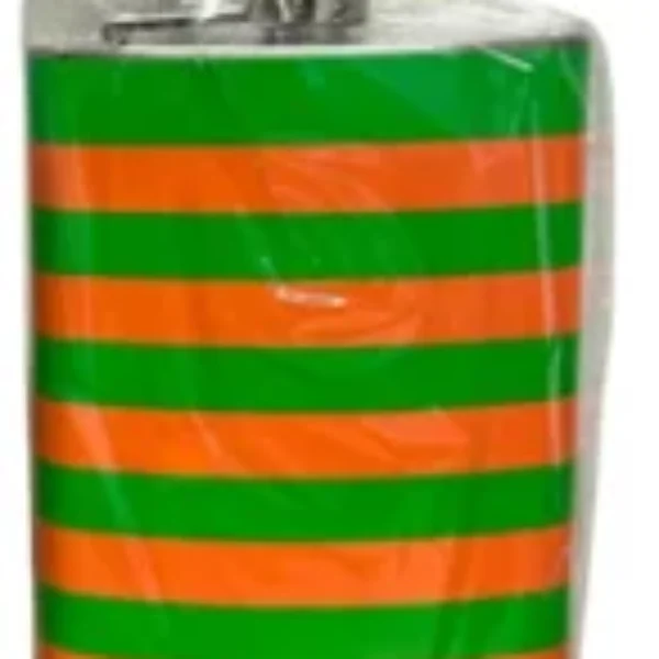 Heupflesje/evenementen flesje 200 mililiter oranje groen/Kruikenstad