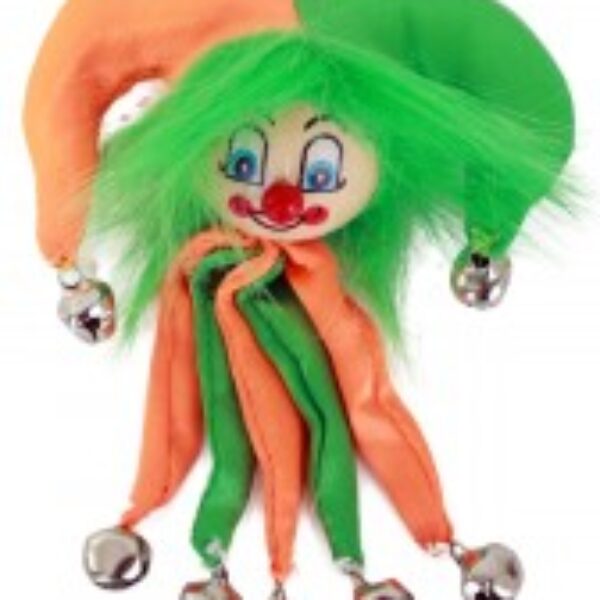 Broche oranje groen