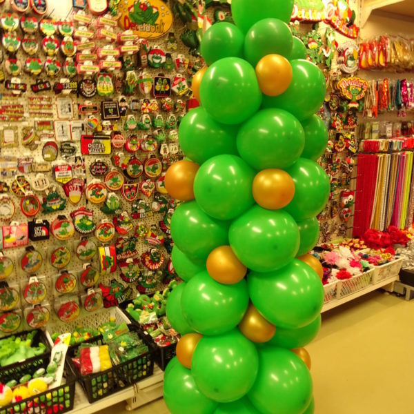 Ballon pilaar Kerstboom