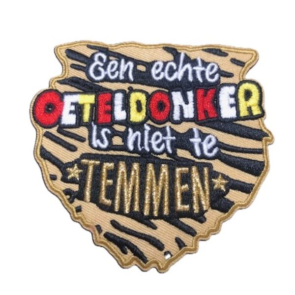 Embleem een echte Oeteldonker is niet te temmen