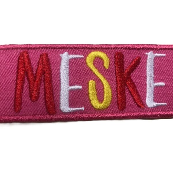 Embleem Meske roze