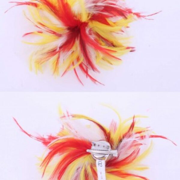 Veren hoofdecoratie rood wit geel