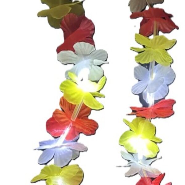 Hawai slinger rood wit geel met licht