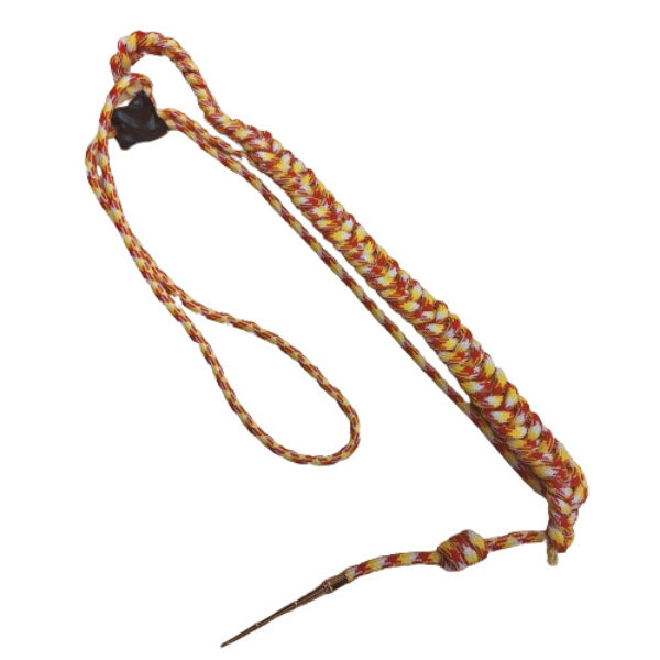 erekoord gevlochten R/W/G met pin