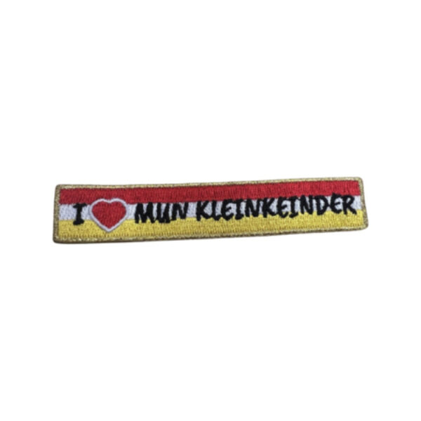 Embleem love mun kleinkeinder