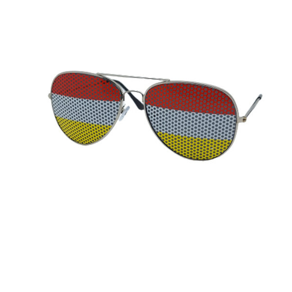 Pilotenbril Oeteldonk rood wit geel