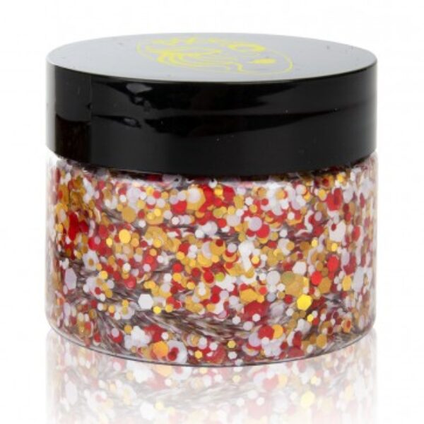 PXP pressed chunky glitters cream groot rood wit geel 40 ml