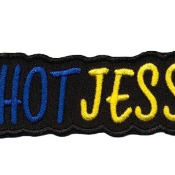 Embleem shotjes blauw geel