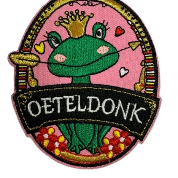 Embleem kikker met spiegel