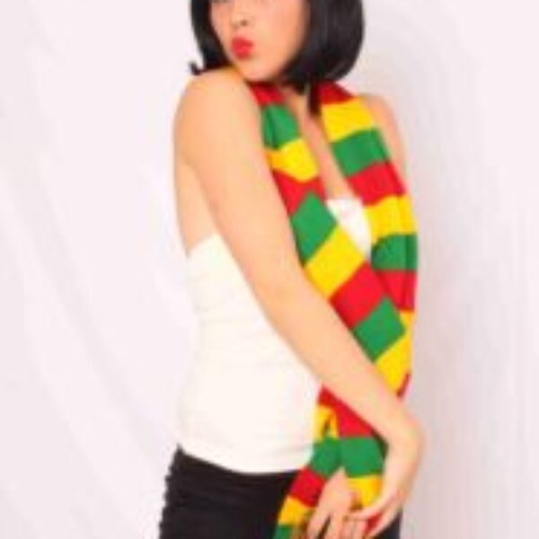 Sjaal Rood geel groen