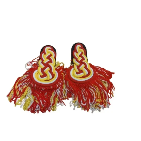 Oeteldonk epauletten set gevlochten met franjes (tevens voor kinderen)