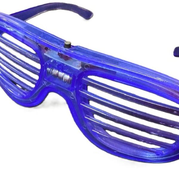 Lamellen bril met led verlichting blauw