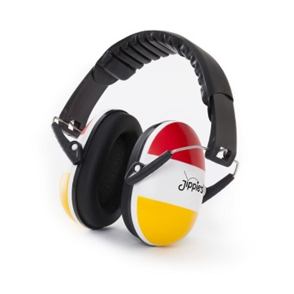 Gehoorbescherming Jippies-rood wit geel