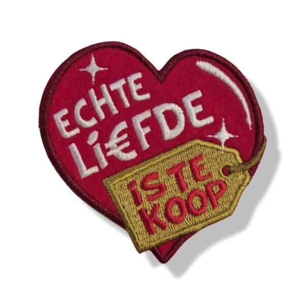 Embleem echte liefde is te koop