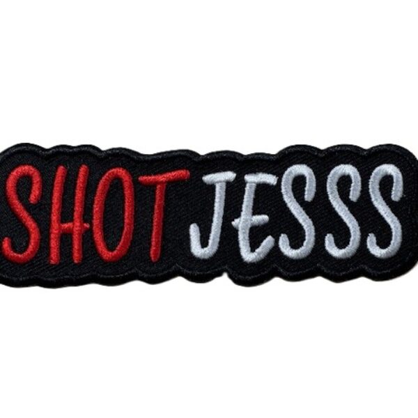 Embleem shotjes rood wit