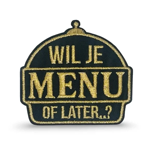 Embleem wil je menu? of later?