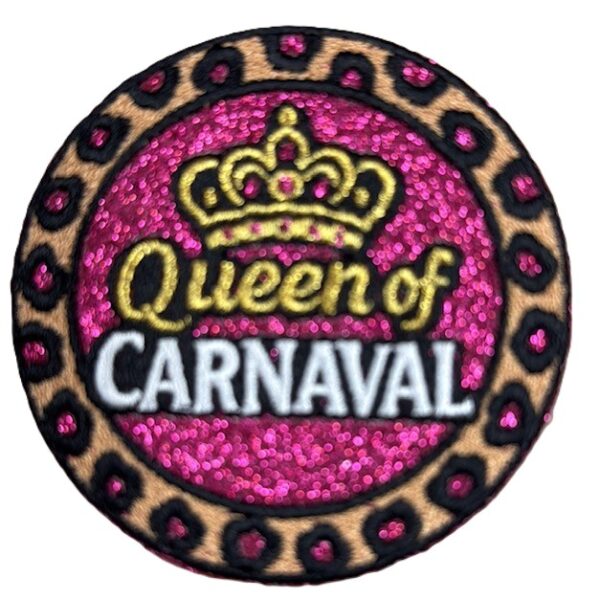 Embleem Queen of Carnaval glitter
